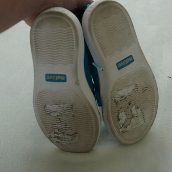 Native Kids Monaco Low Slip-On Sneakers Teal Blue Size C11‎ - Picture 4 of 9